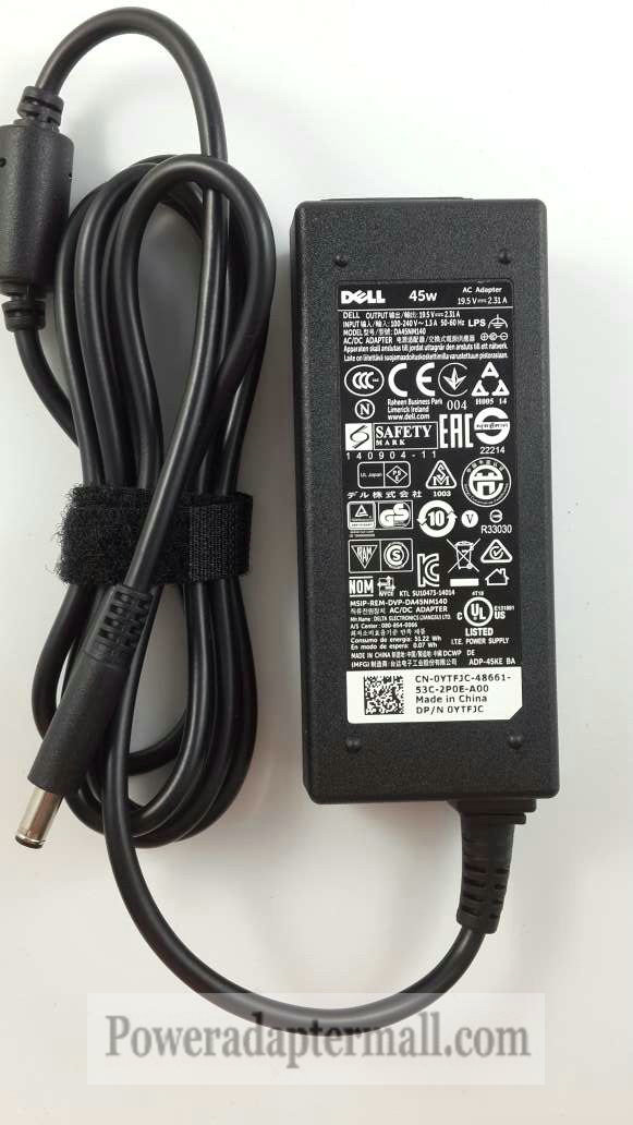 45W 19.5V 2.31A Dell LA45NM121 Power Supply Charger AC Adapter - Click Image to Close